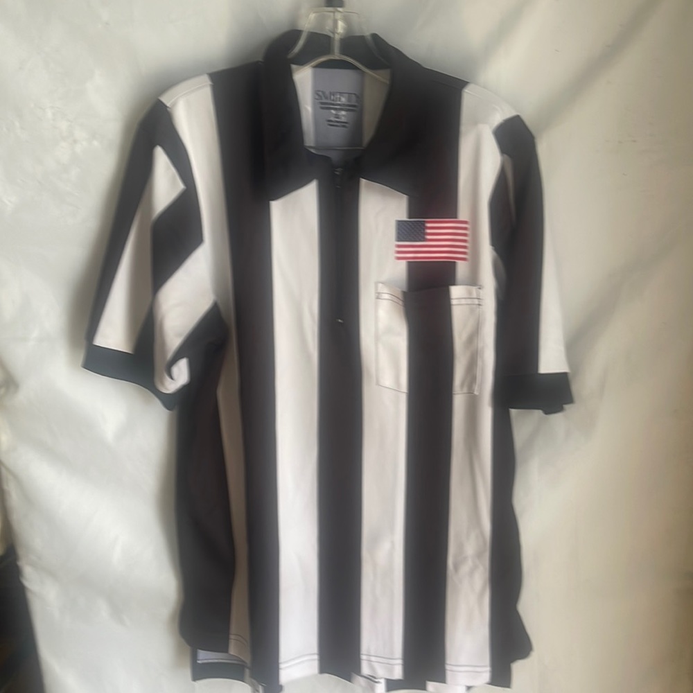Smitty’s Performance Mesh Moisture Wicking Football Officials Shirt Flag sz L